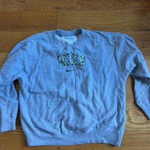 Nike Men's Gray Crewneck Sweater